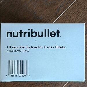 NutriBullet 1.5 mm Pro Extractor Cross Blade - White Box